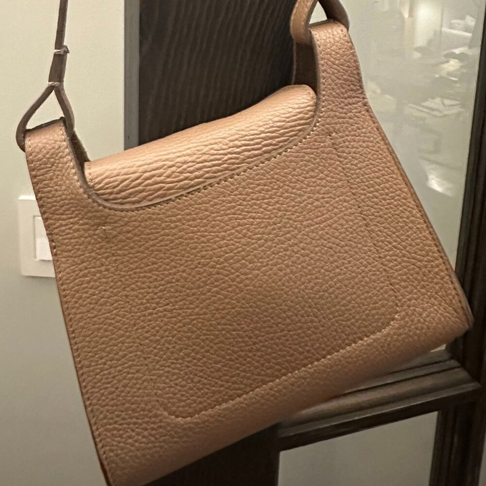 Cuyana Pebbled Leather Mini Bag in Tan - Picture 4 of 5